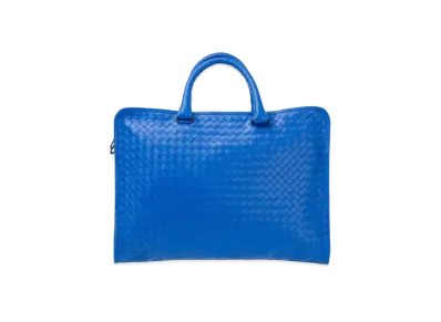Bottega Veneta Leather Hand Bag "Blue"