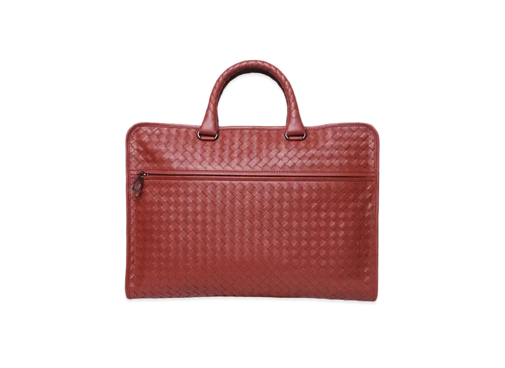 Bottega Veneta Leather Hand Bag "Red"