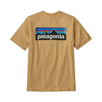 Patagonia Men's P-6 Logo Responsibili Tee "Tan"
