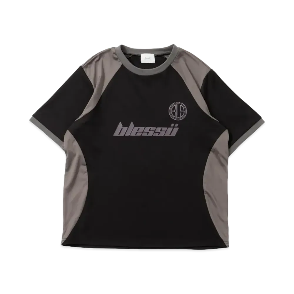 BLESS U BU Fit T Shirt "BlackxGrey"