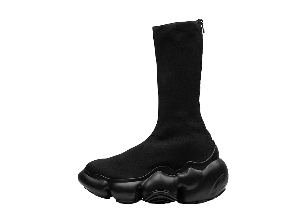 grounds MOOPIE KNIT BOOTS "Black/Black Matte"