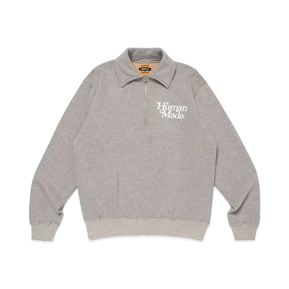HUMAN MADE PROTOTYPE Half-Zip Sweatshirt "Grey"