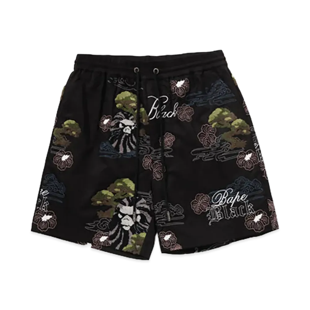 A BATHING APE Bape Black Full Emb Bonsai Set #3 "Black"