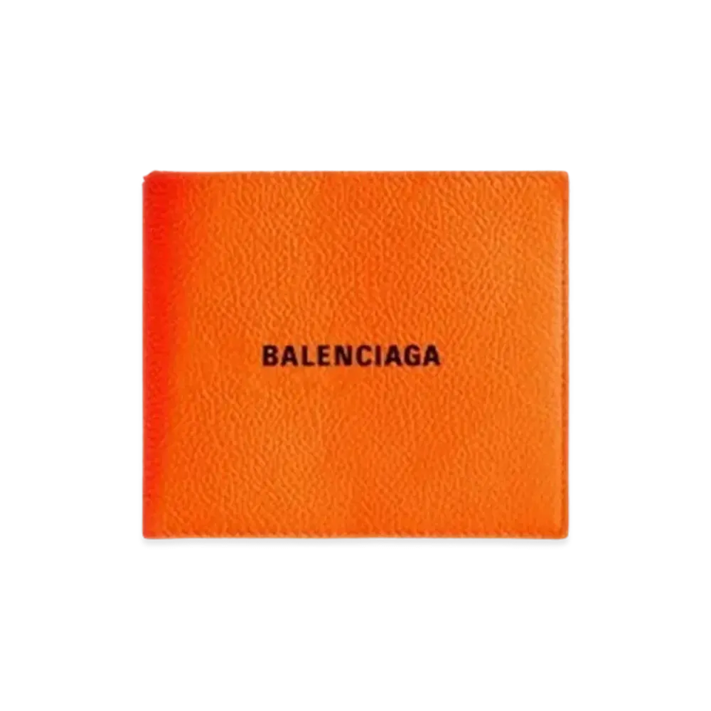 BALENCIAGA Cash Square Fold Wallet "Orange"