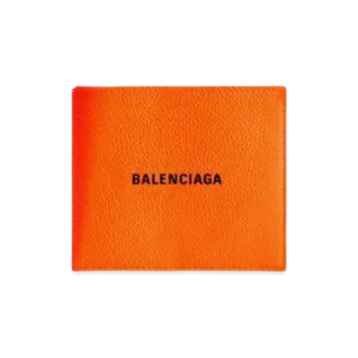 BALENCIAGA Cash Square Fold Wallet "Orange"