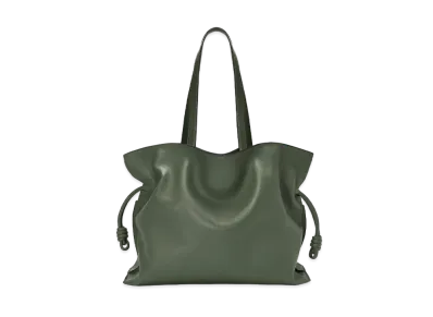 LOEWE XL Flamenco Bag In Nappa Calfskin "Vintage Khaki"