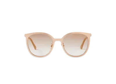 Jimmy Choo Oria Cat Eye Sunglasses With Swarovski Crystals "Brown/Copper Gold"