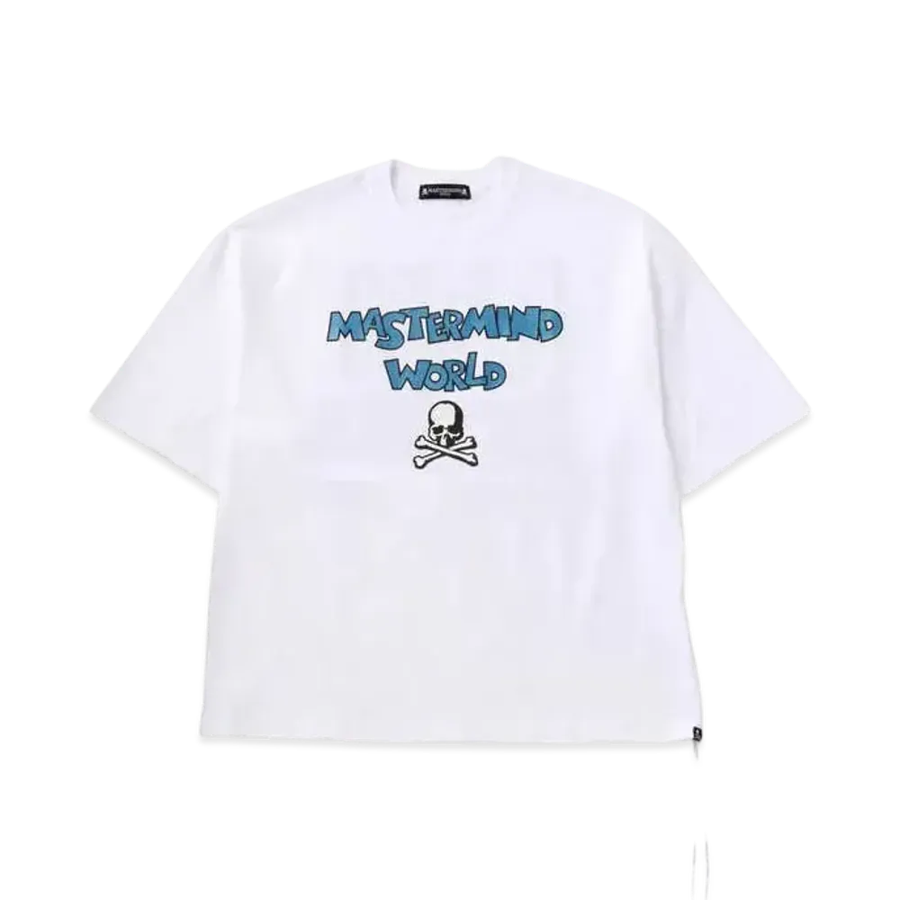 mastermind WORLD Boxy Be Strong Tee "White"