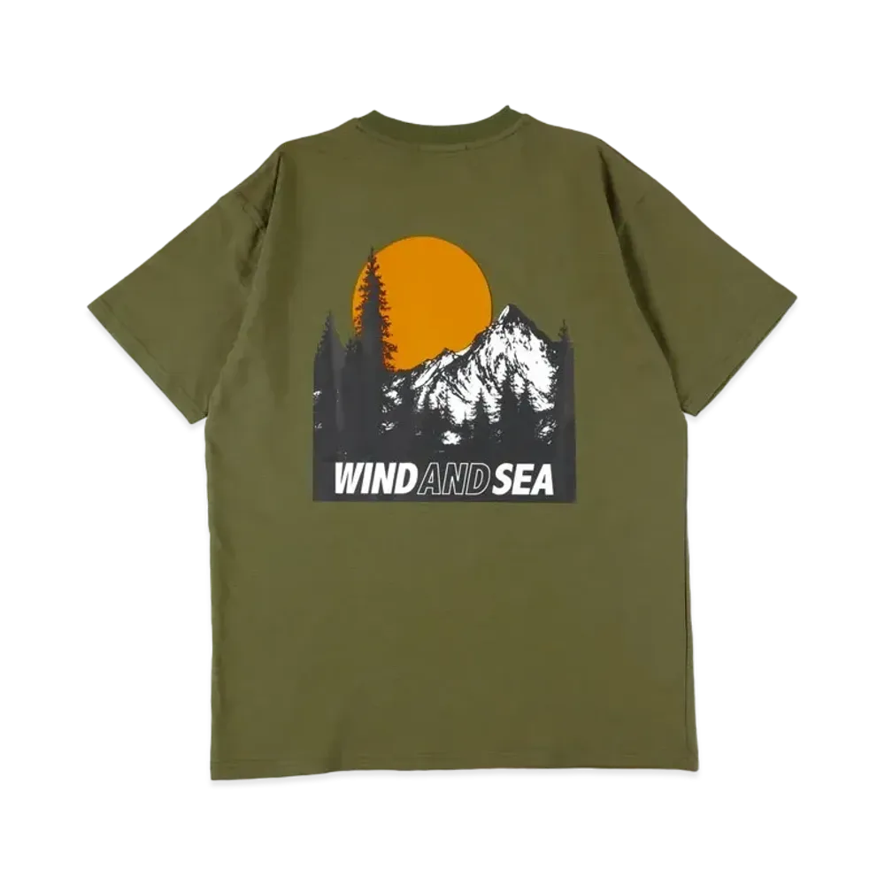 WIND AND SEA Mountain Range Pocket S/S T "Khaki"