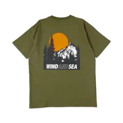 WIND AND SEA Mountain Range Pocket S/S T "Khaki"