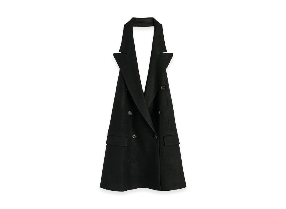 OUR LEGACY Women's Blaze Apron "Ritual Black Mesh Wool"