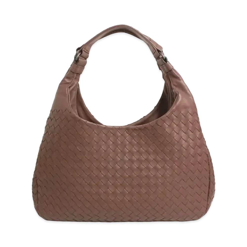 Bottega Veneta Campana Intrecciato leather shoulder Bag "Brown"