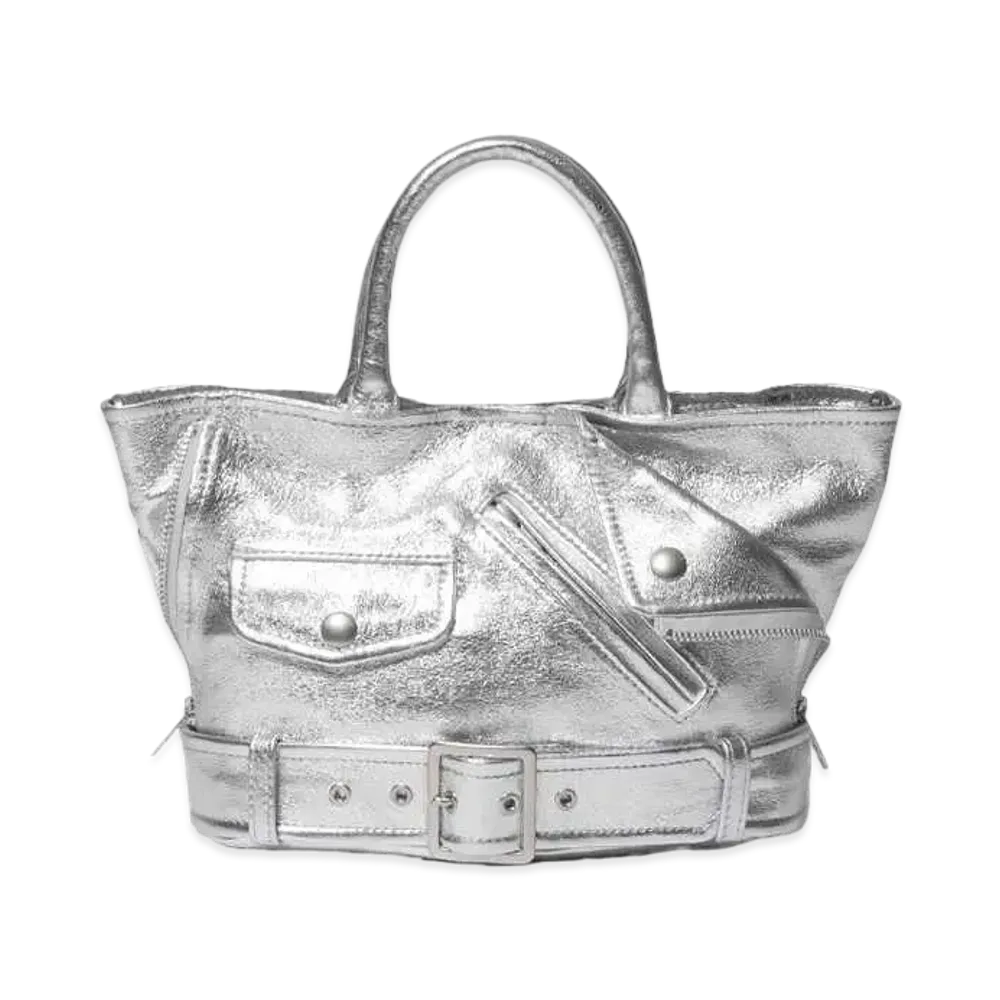 beautiful people x POTR Riders Kids Tote Bag Silver "Silver"