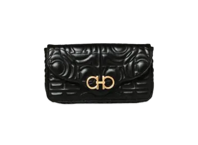 Salvatore Ferragamo Quilted Gancini Minibag "Black"