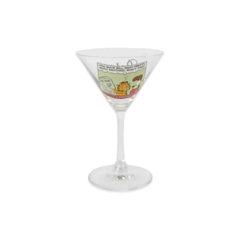 PALACE GARFIELD MARTINI GLASS CLEAR "Green"