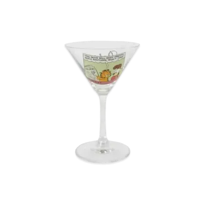 PALACE GARFIELD MARTINI GLASS CLEAR "Green"
