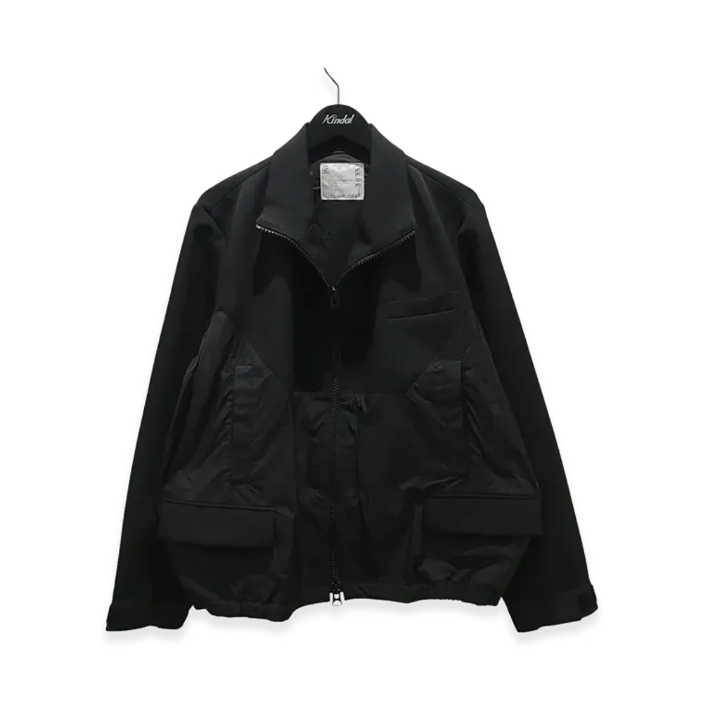 sacai Matelasse Twill Mix Jacket "Black"
