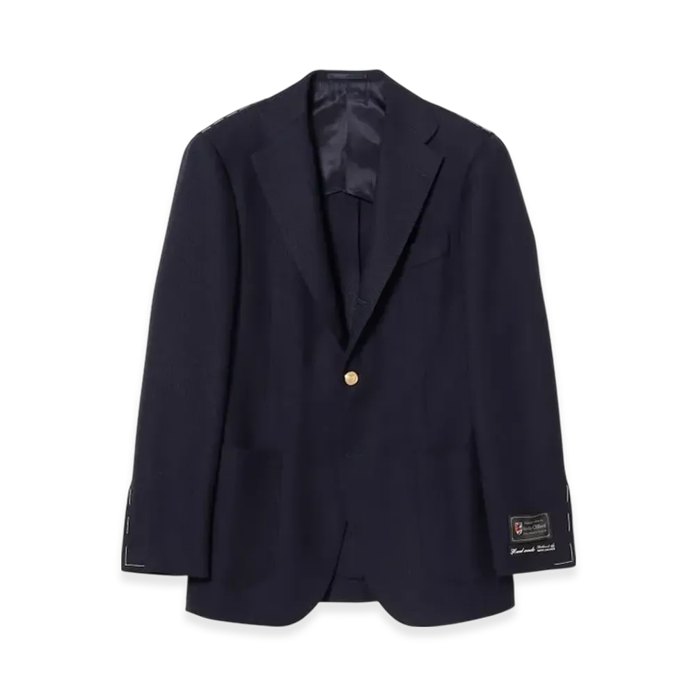 BEAMS Handmade Savile Clifford Wool Mohair Blazer "Navy"