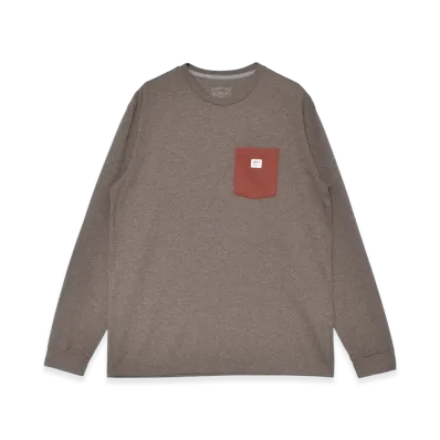 Patagonia Long Sleeve Shop Sticker Pocket Responsibility Long Sleeve T-Shirt "Marlow Brown"