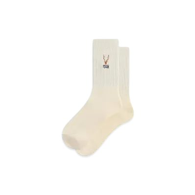 Kith x South2 West8 for Columbia Embroidered Logo Crew Socks "Silk"