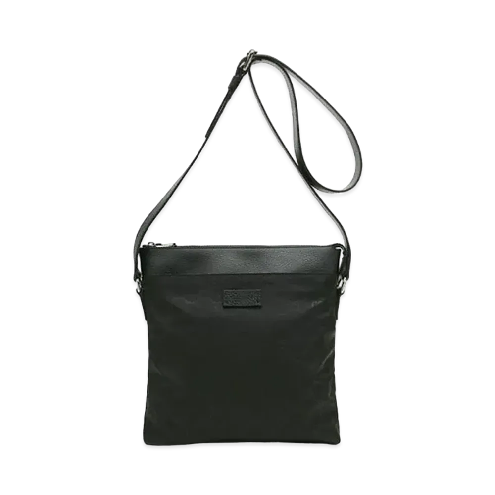 GUCCI Nylon Guccissima Shoulder Bag "Black"