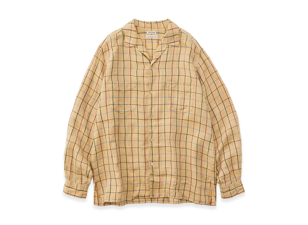 NICENESS E.Romeo check Shirt "Yellow"