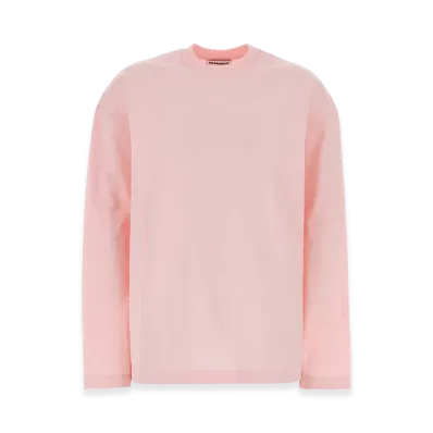 Jil Sander Women's Cotton T-Shirt "Pink"