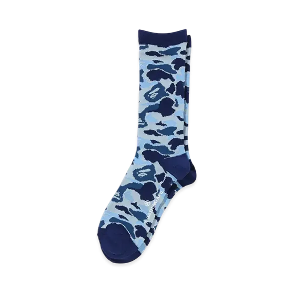 A BATHING APE ABC Camo Jacquard Socks "Blue"