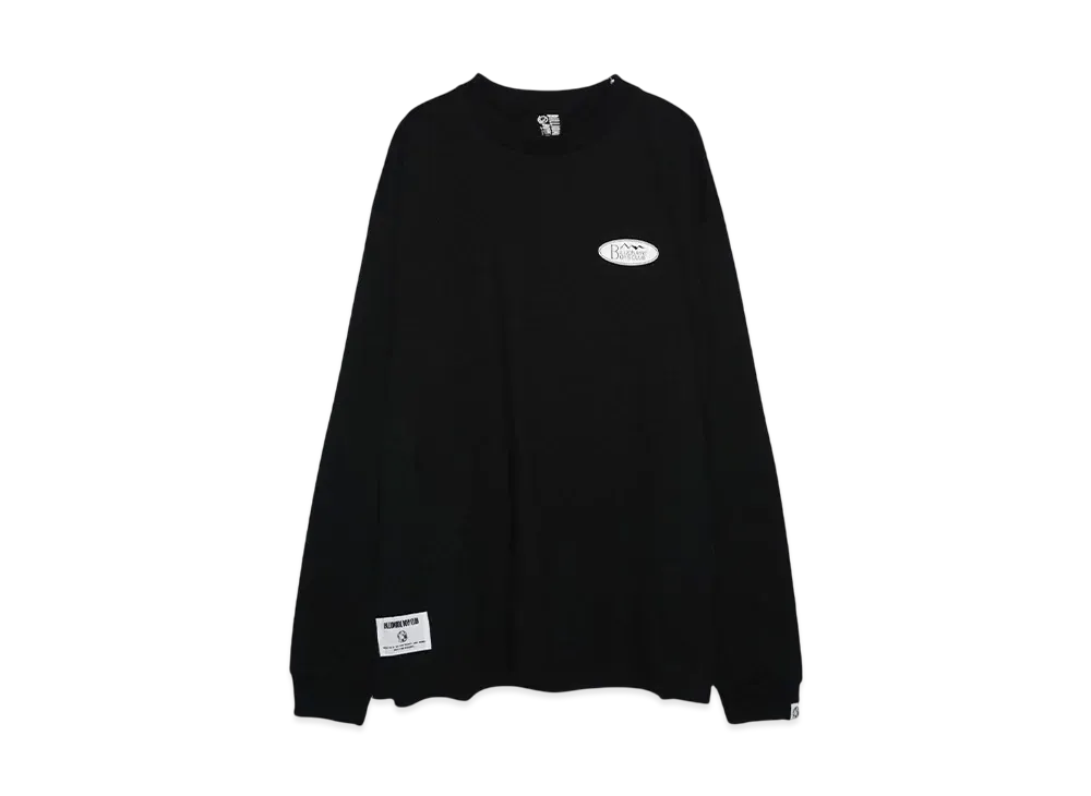 BBC x MANASTASH L/S TEE ARCH LOGO "BLACK"