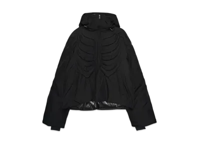 SURGERY bone embossing puffer jacket "BLACK"
