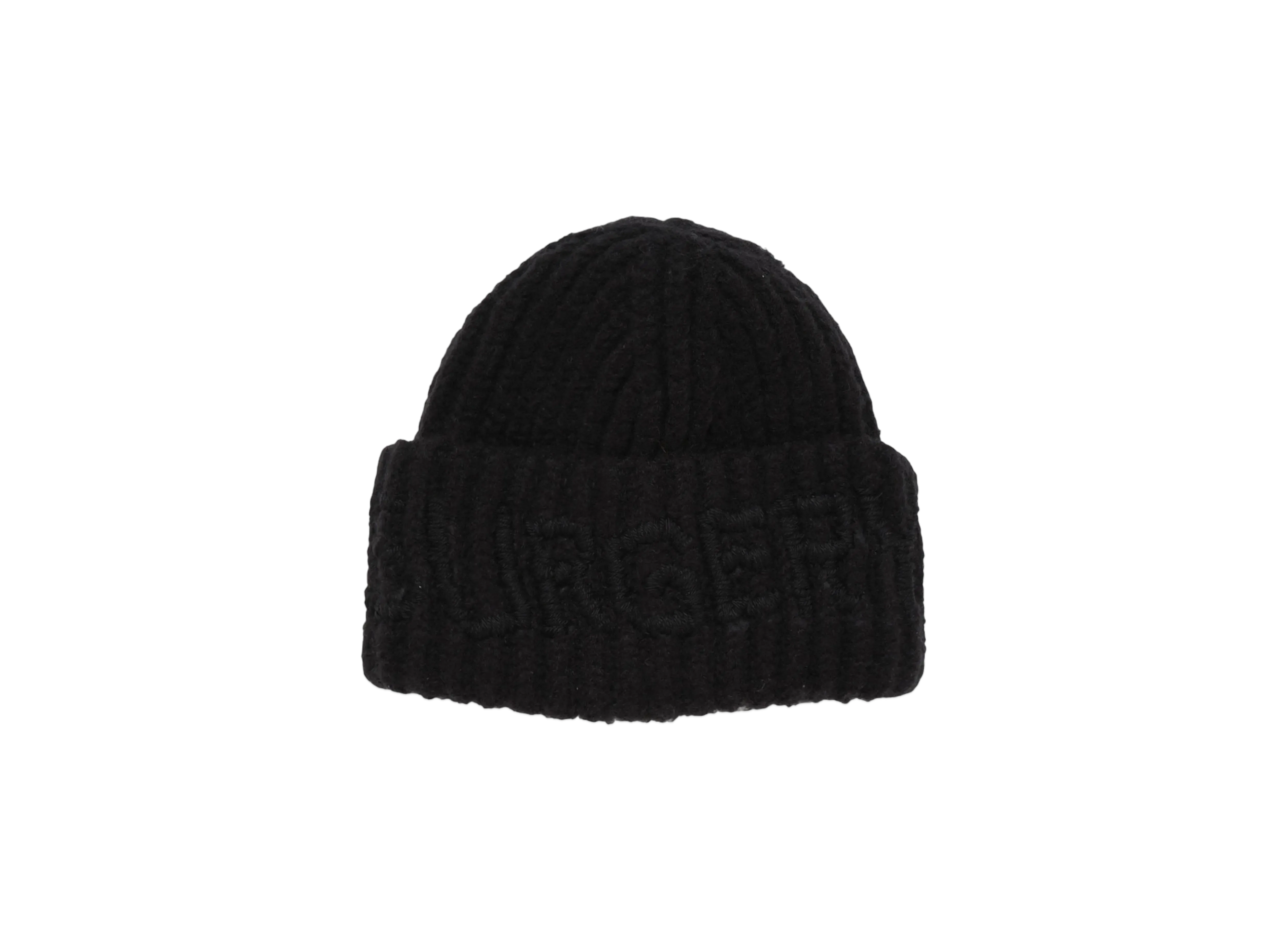 SURGERY hand stitch embroidery logo beanie "BLACK"