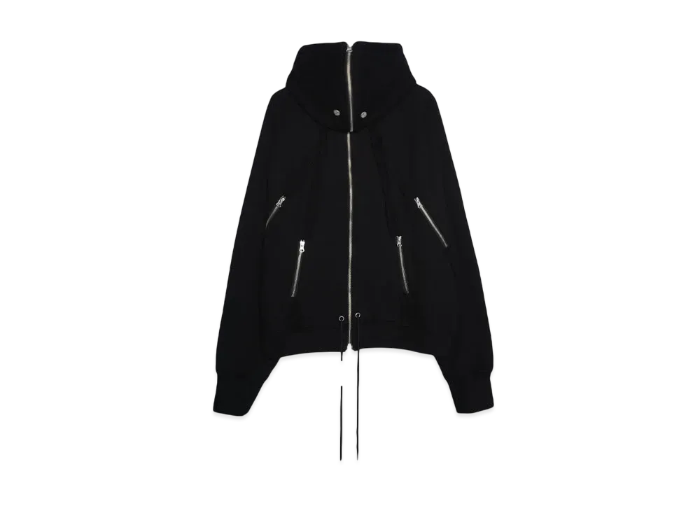 SURGERY back-forth sweat jacket "BLACK"