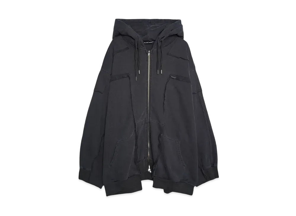 SURGERY remake over pigment hood jacket "CHARCOAL"