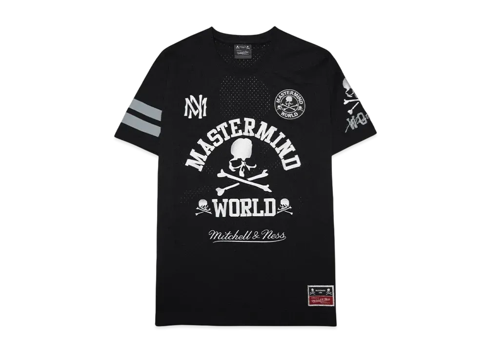 MASTERMIND x Mitchell&Ness MESH SS TEE "BLACK/WHITE"