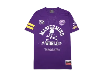 MASTERMIND x Mitchell&Ness MESH SS TEE "YELLOW/PURPLE"