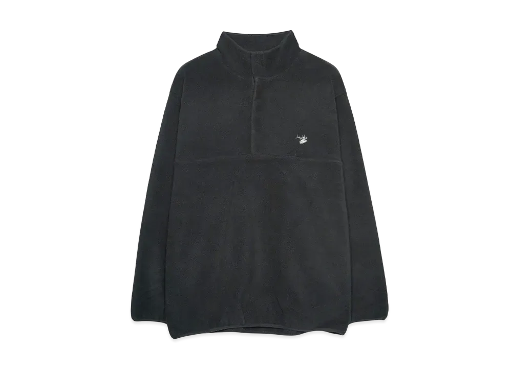 ANDFAMILYS FLEECE PULLOVER JACKET "BLACK"