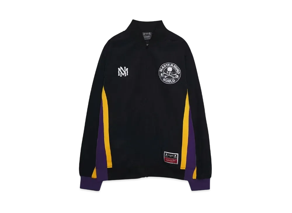MASTERMIND x Mitchell&Ness WARM UP JACKET "YELLOW/PURPLE"