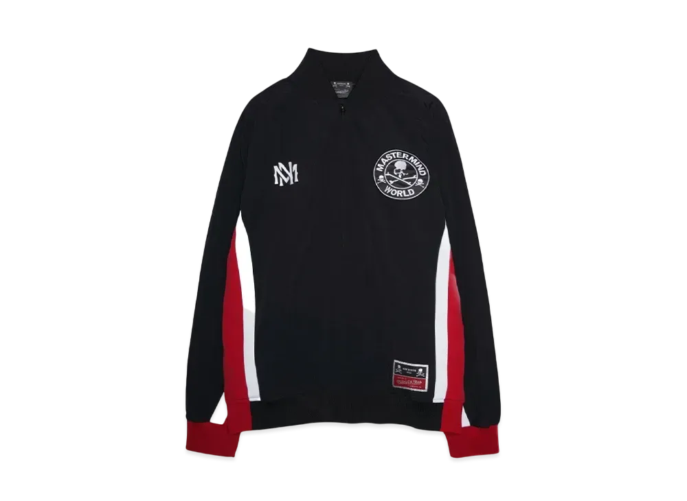 MASTERMIND x Mitchell&Ness WARM UP JACKET "RED/BLACK"