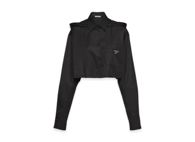 PRADA Women's Re-Nylon gabardine shirt "Black"