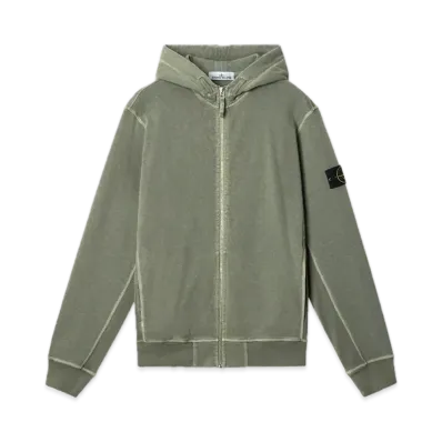 Stone Island 6100021 Malfile Fleece Old Effect "Musk Green"