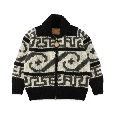 WIND AND SEA Cowichan Knit Outer "Black"