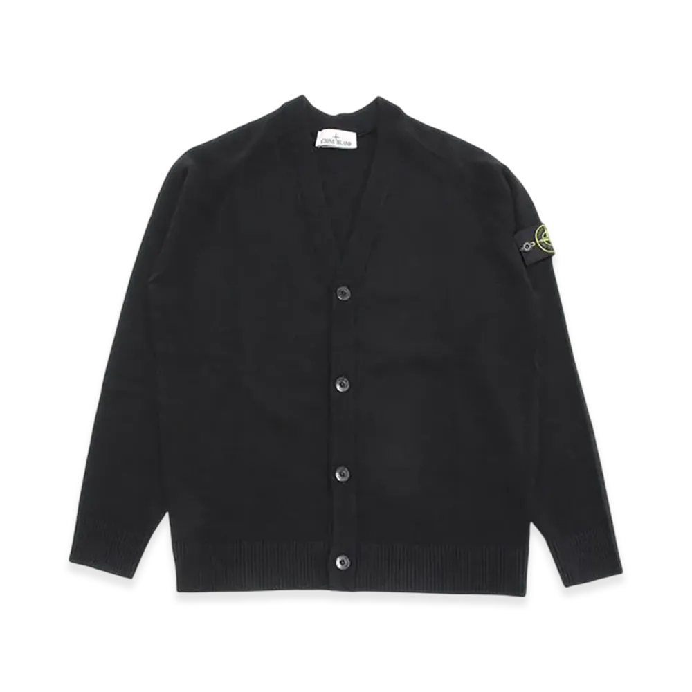 Stone Island Cardigan Sweater "Black"
