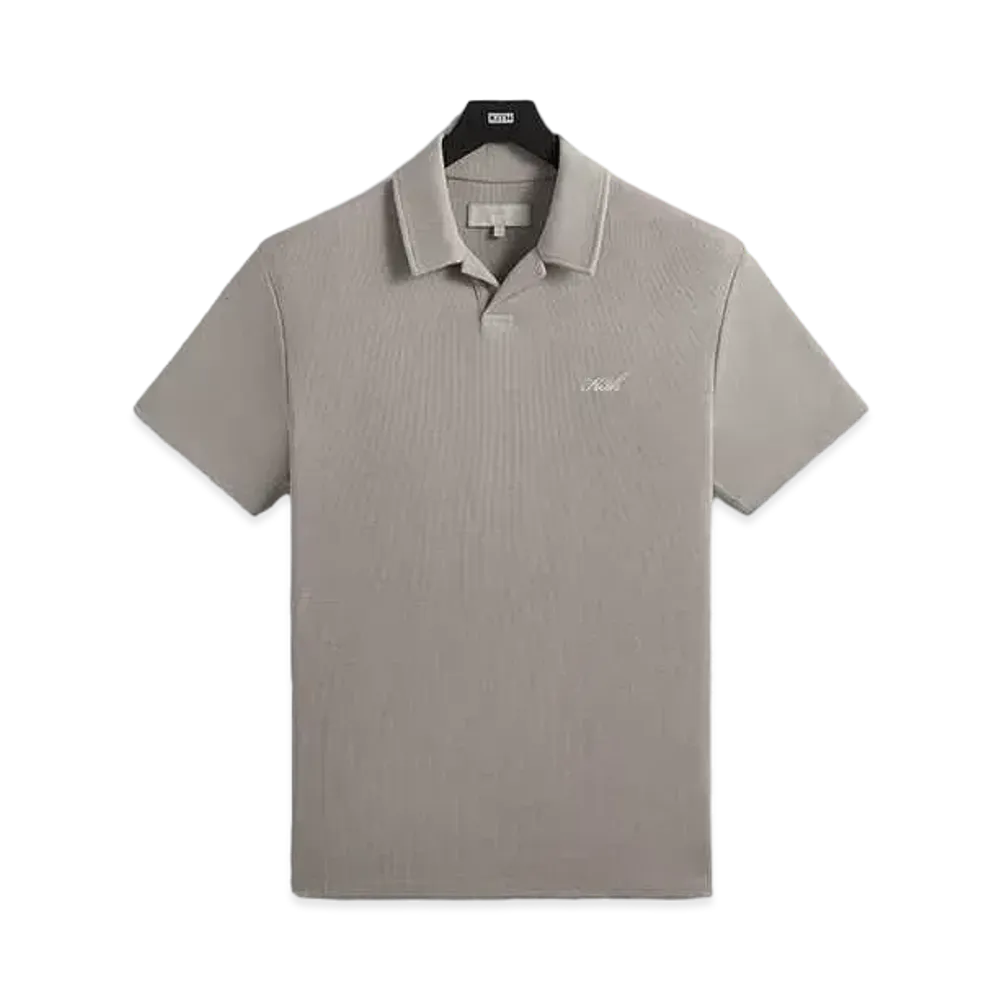 Kith Micro Waffle Drew Polo "Space"