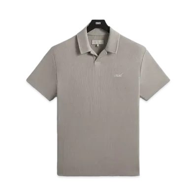 Kith Micro Waffle Drew Polo "Space"