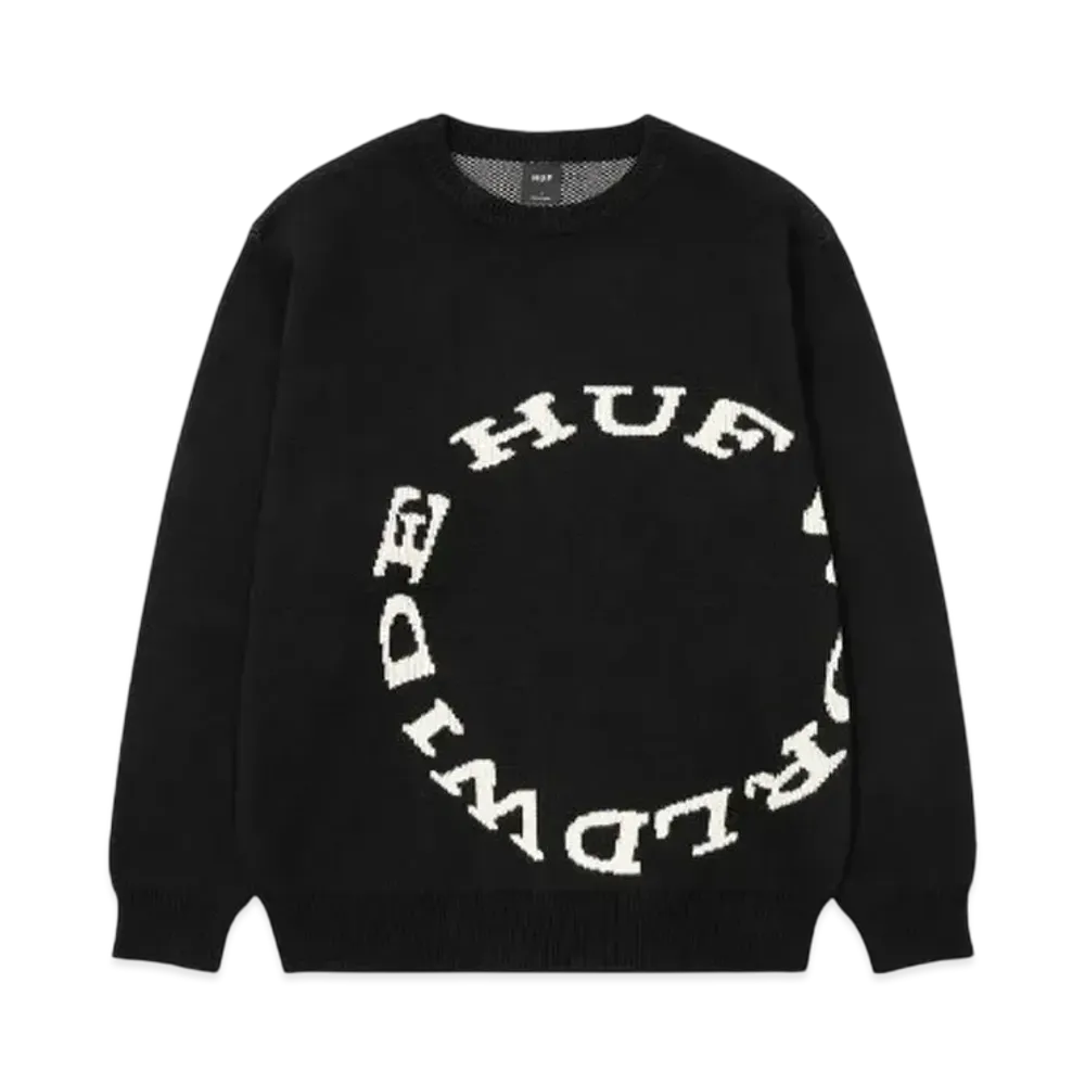 HUF Winter 24 Hard Note Sweater "Black"