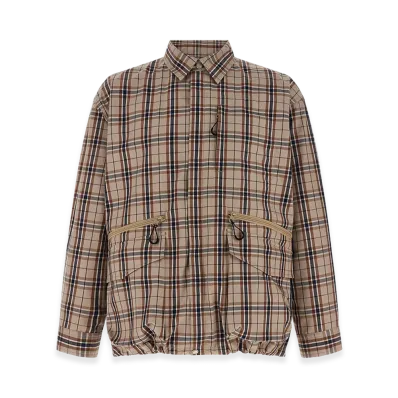 COMME des GARCONS HOMME Check Overshirt "Beige"