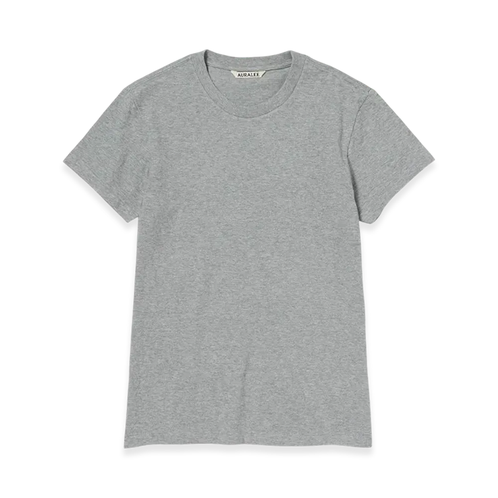AURALEE Seamless Crew Neck Tee "Top Gray"