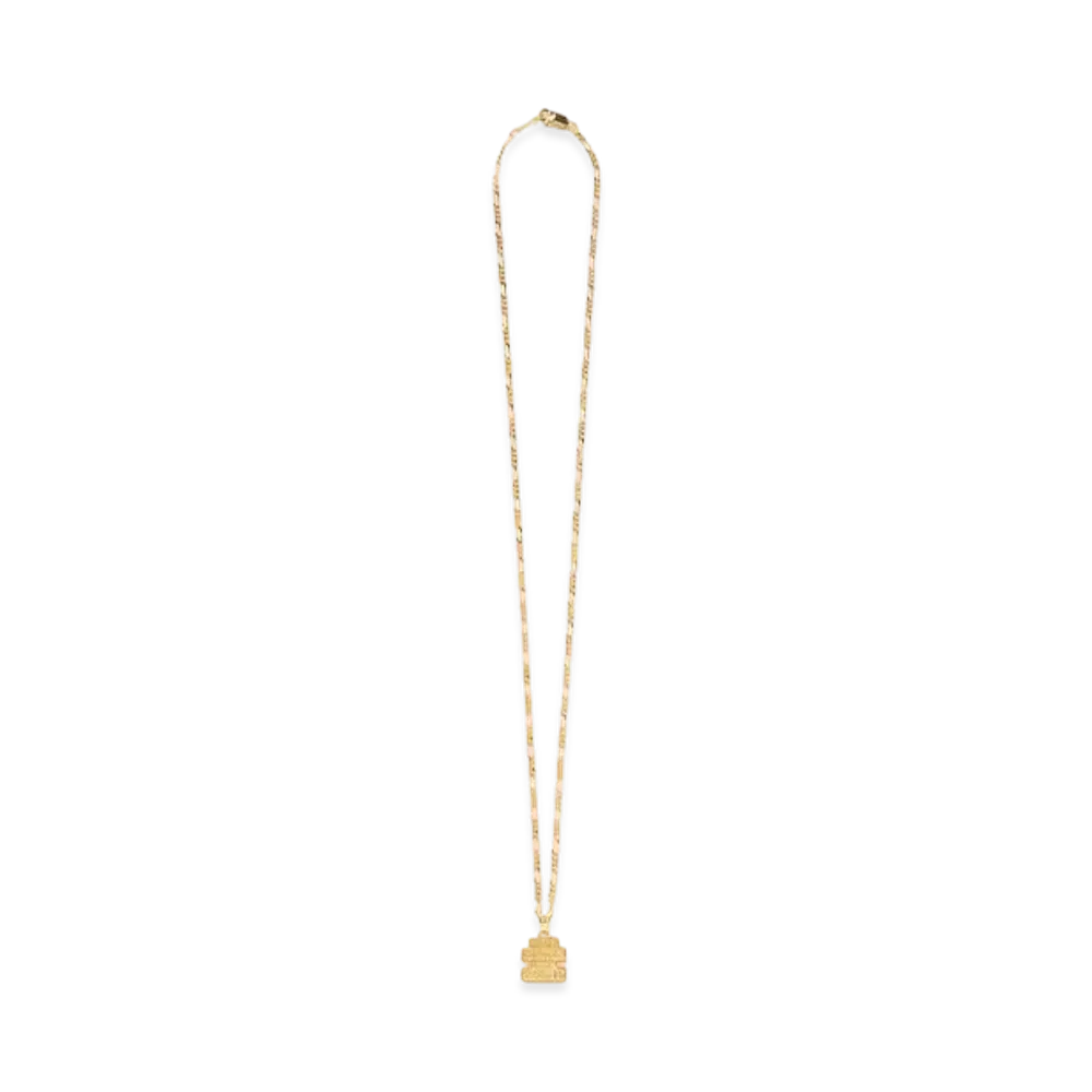 BlackEyePatch Mini Og Label Pendant Necklace "Gold"