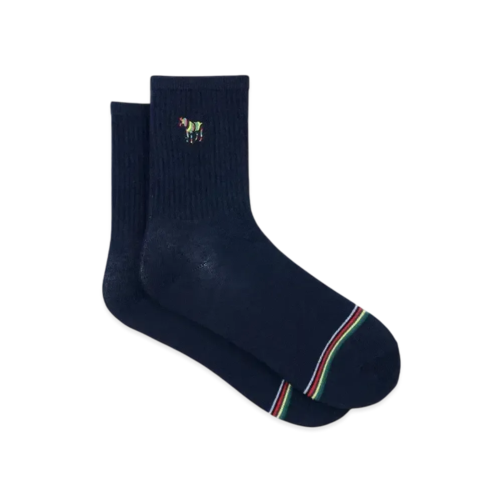 Paul Smith Zebra Line Socks "Navy"