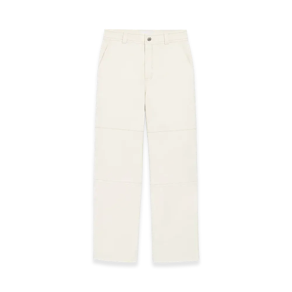 AMI PARIS Cotton Worker Trousers "White"